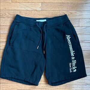 Abercrombie & Fitch Men's Navy Athletic Shorts